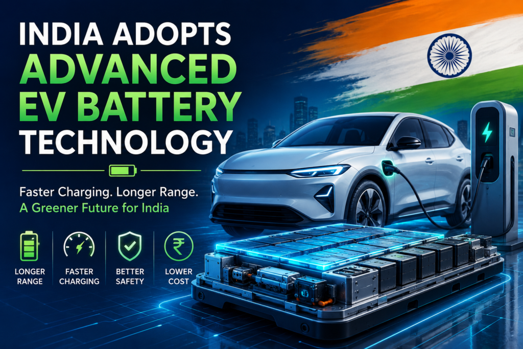 India Adopts Advanced EV Battery Technology