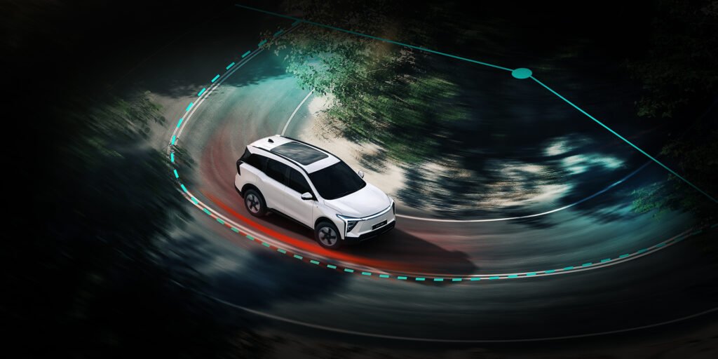 Mahindra XEV 9S digital turning radius